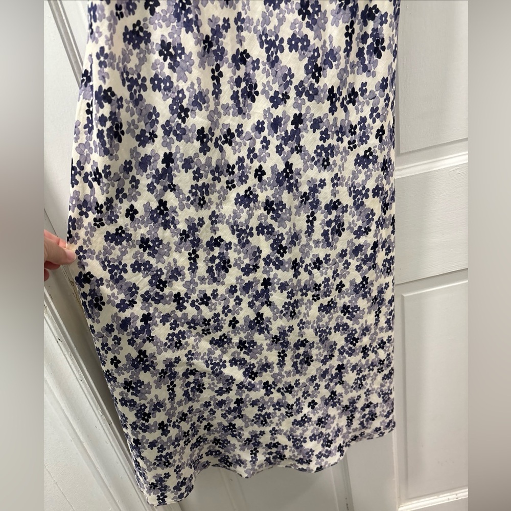 Vintage Ann Taylor Silk/Linen Slip Dress Size 8 Purple Floral Y2K 90s Fairycore - Picture 6 of 6